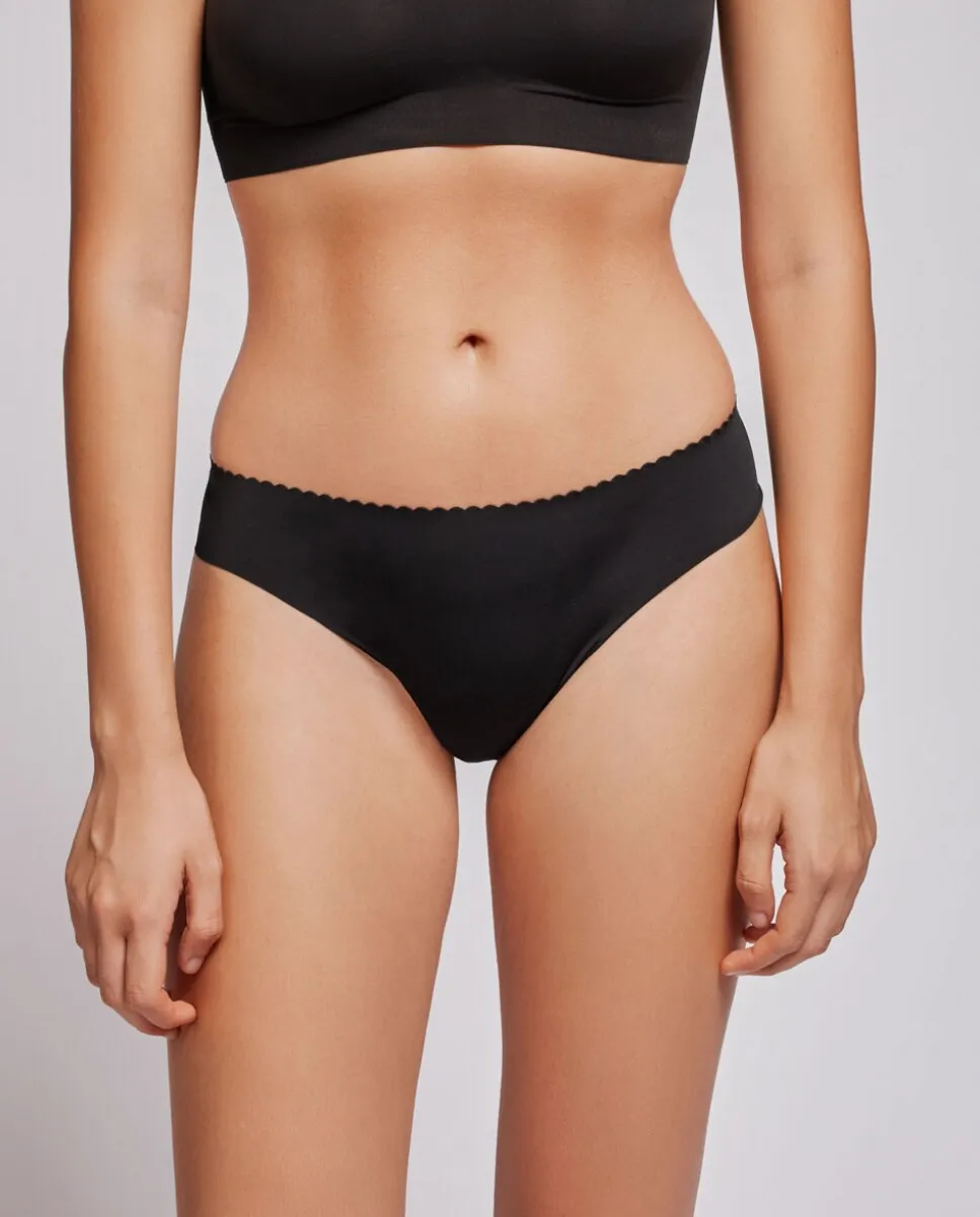 Невидимые бразильские трусики с лазерной вырезкой Gisela, черный
Невидимые бразильские трусики с лазерной вырезкой Gisela, черный