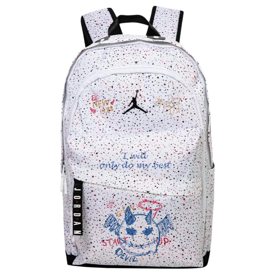 Jordan Полиэстеровый рюкзак унисекс белый, Demon
Jordan Полиэстеровый рюкзак унисекс белый, Demon