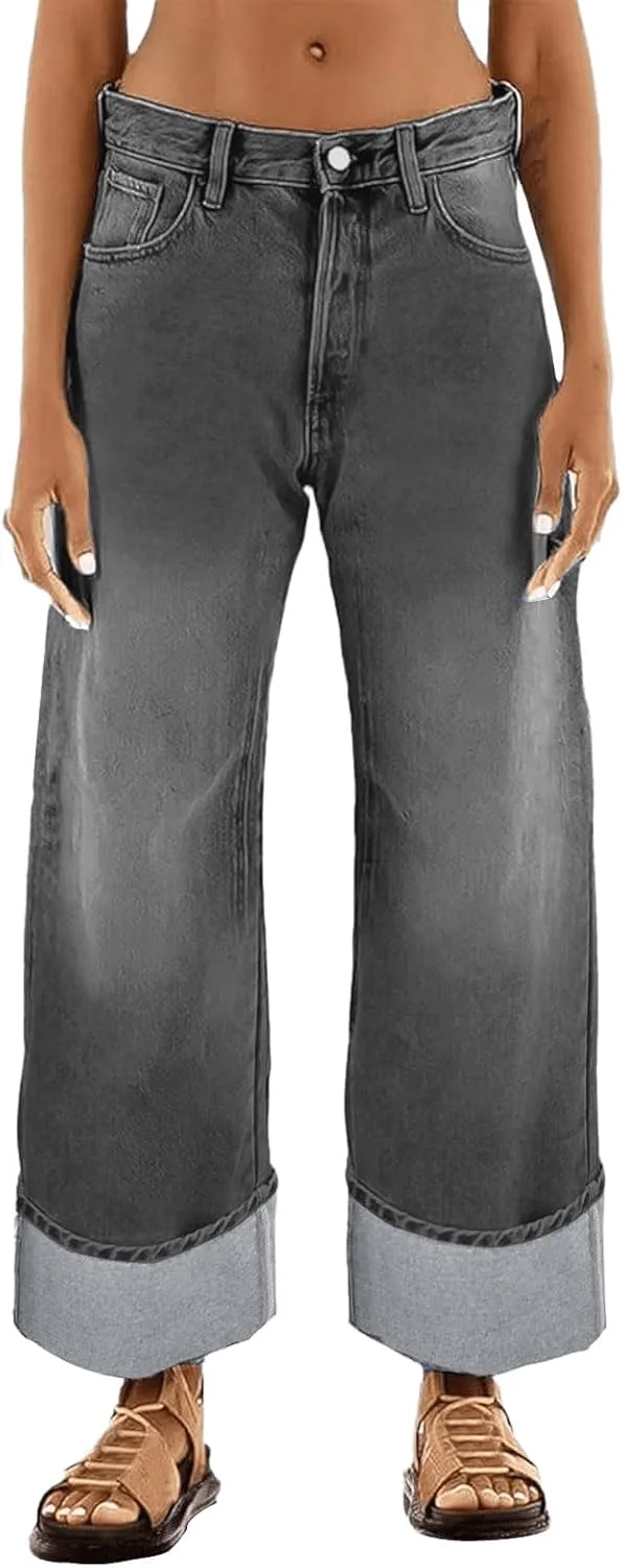 Женские джинсы с высокой талией и широкими штанинами Djeanxa
Женские джинсы с высокой талией и широкими штанинами Djeanxa