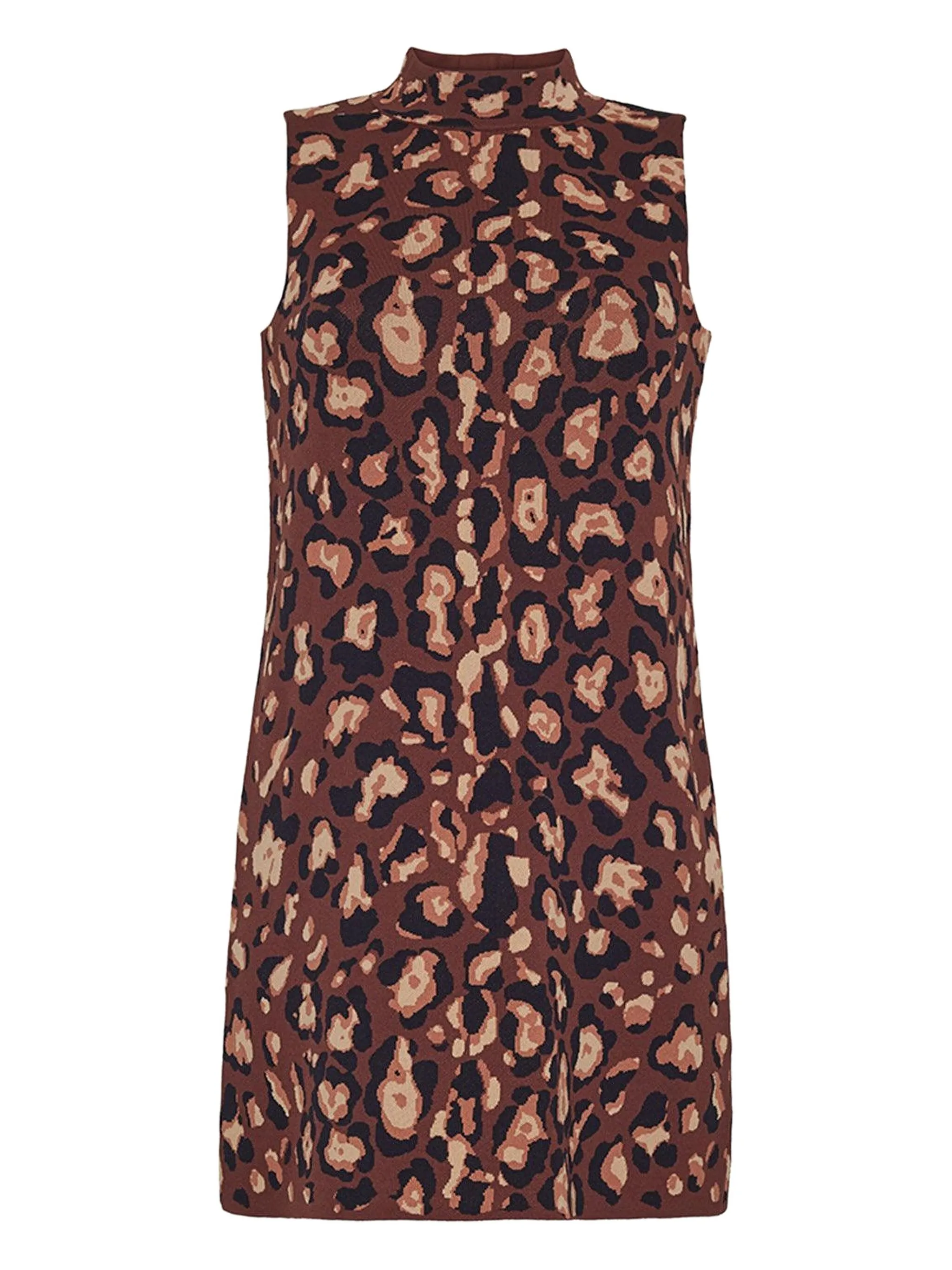 Платье Myrtle с высоким воротником и леопардовым принтом Cara Cara, коричневый
Платье Myrtle с высоким воротником и леопардовым принтом Cara Cara, коричневый