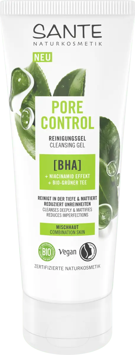 Очищающий гель Pore Control BHA 100мл SANTE NATURKOSMETIK
Очищающий гель Pore Control BHA 100мл SANTE NATURKOSMETIK