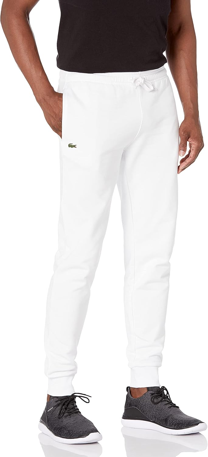 Lacoste мужские спортивные флисовые брюки с резинкой на штанинах, White
Lacoste мужские спортивные флисовые брюки с резинкой на штанинах, White
