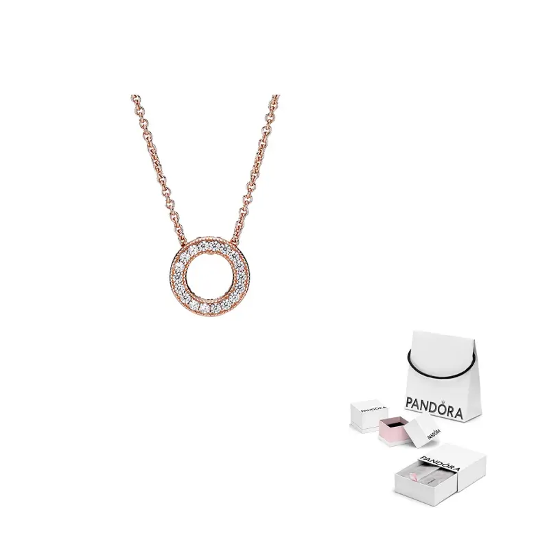 Женское ожерелье Pandora, розовое золото
Женское ожерелье Pandora, розовое золото
