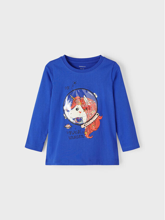 Блуза стандартного кроя Name It, синий
Блуза стандартного кроя Name It, синий