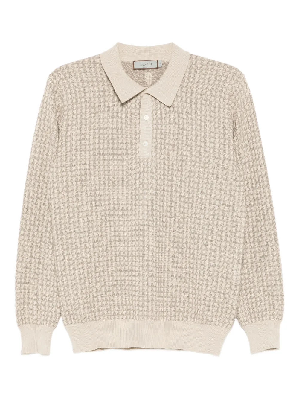 Трикотажная рубашка-поло Canali, нейтральный
Трикотажная рубашка-поло Canali, нейтральный