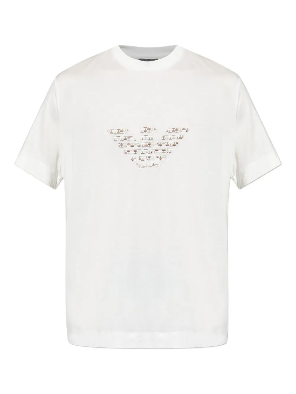 Футболка с вышитым логотипом Emporio Armani, белый
Футболка с вышитым логотипом Emporio Armani, белый