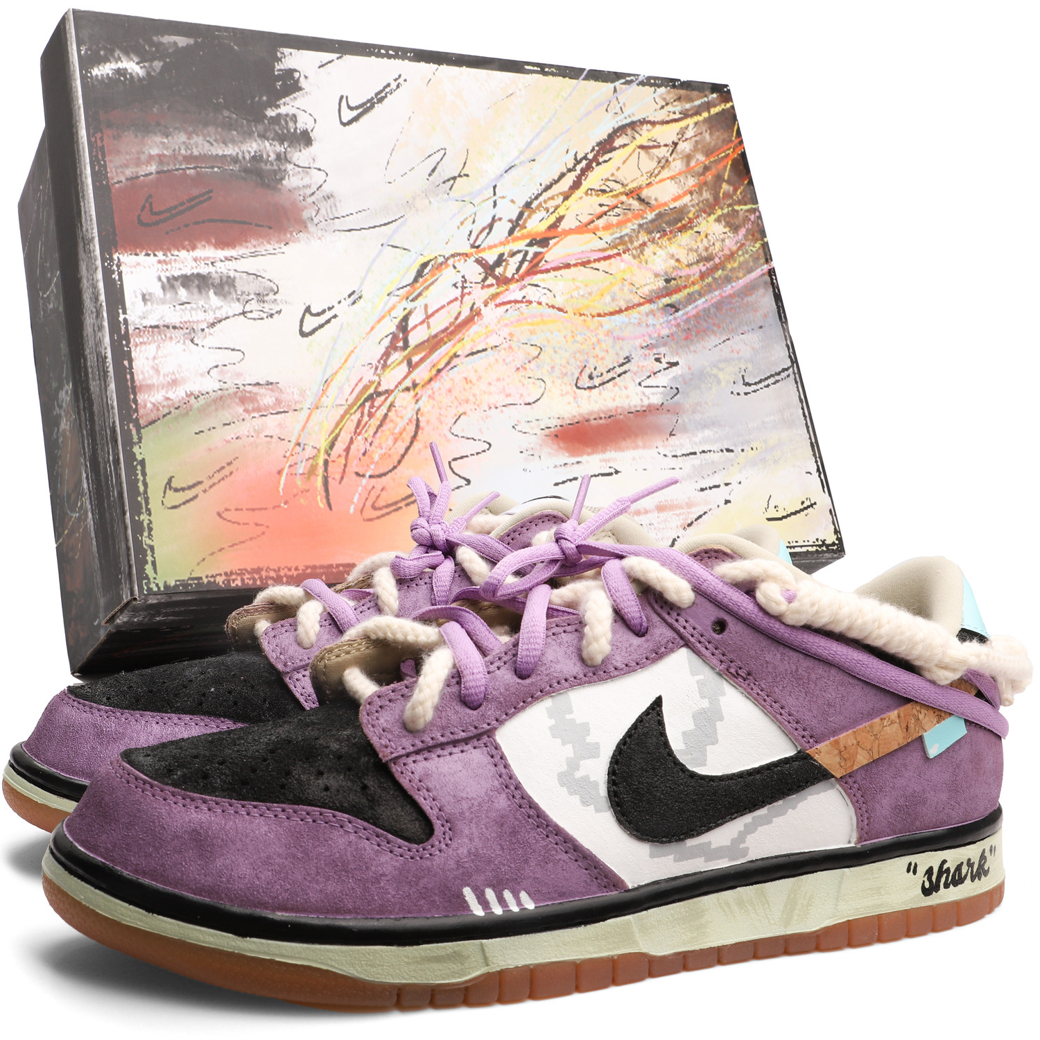 Dunk SB низкие скейтборд кроссовки unisex Nike, черный фиолетовый
Dunk SB низкие скейтборд кроссовки unisex Nike, черный фиолетовый