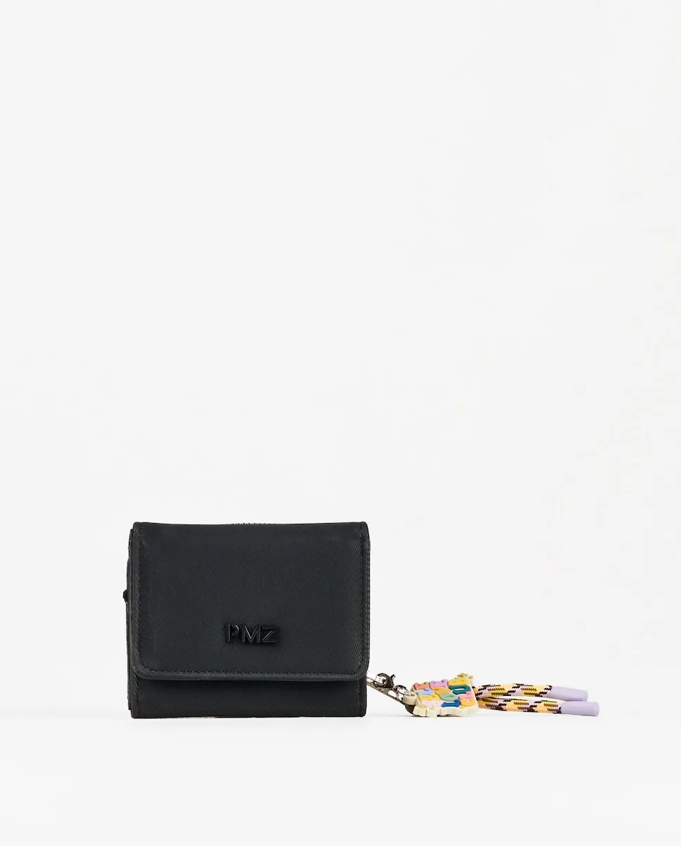 Маленький женский кошелек из черного прорезиненного нейлона PACOMARTINEZ, черный
Маленький женский кошелек из черного прорезиненного нейлона PACOMARTINEZ, черный