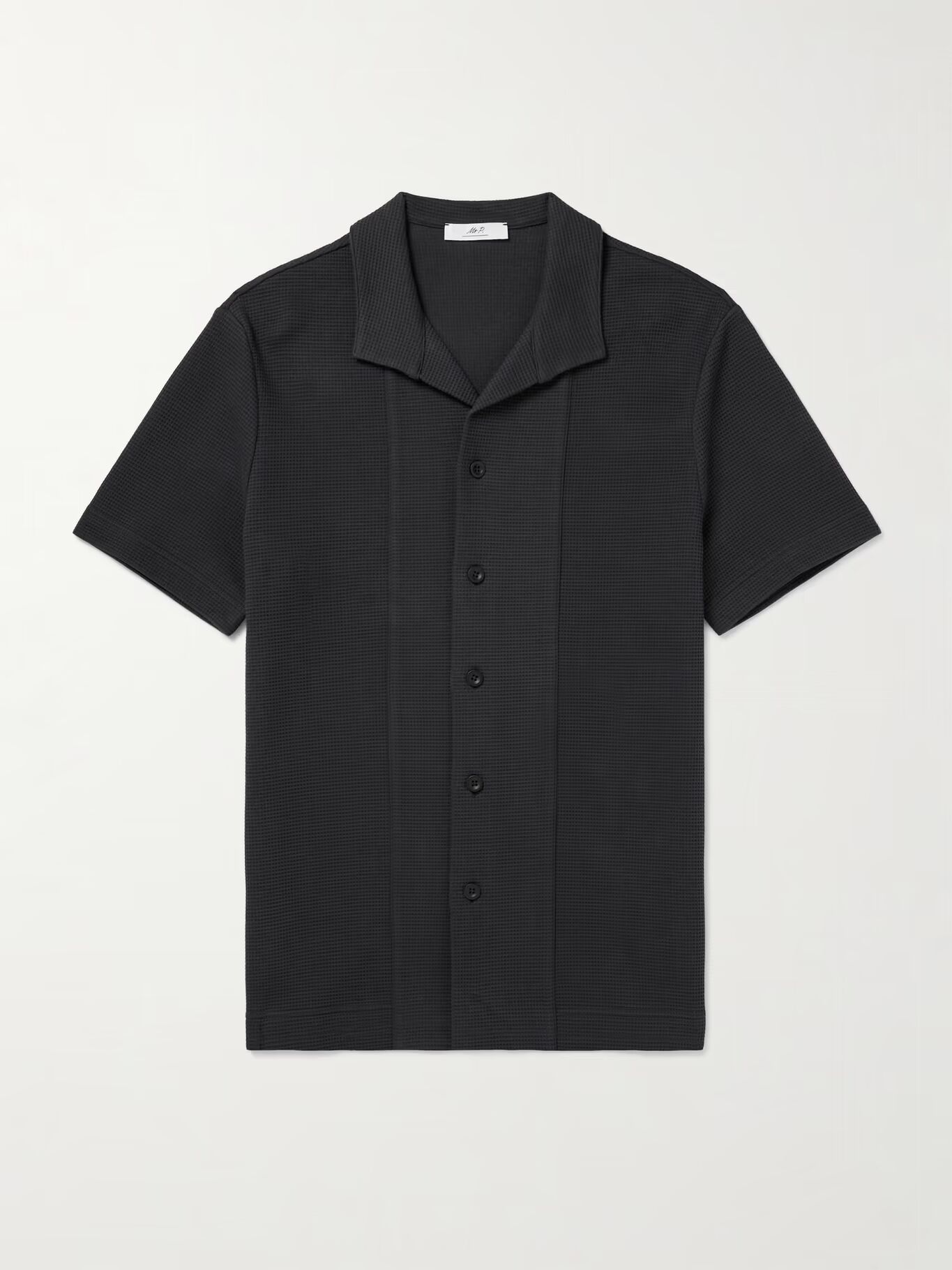 Рубашка из хлопчатобумажной ткани с вафельным узором MR P., черный
Рубашка из хлопчатобумажной ткани с вафельным узором MR P., черный