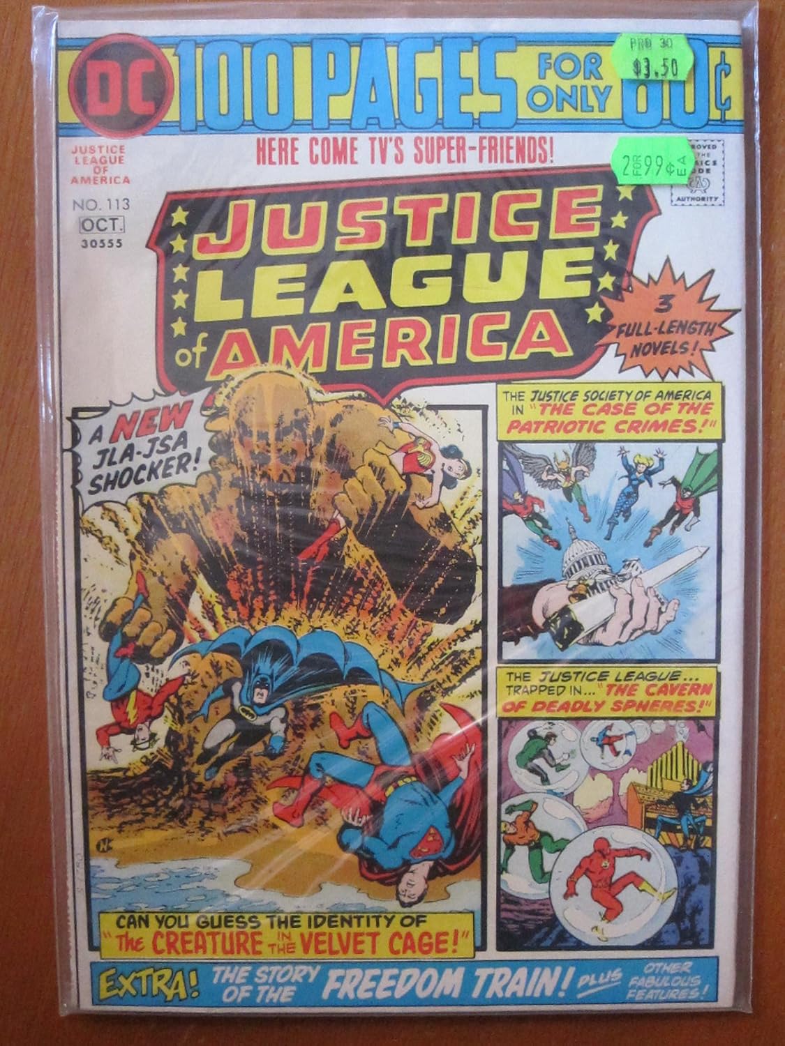 Justice League of America #113, Oct. 1974. 100 pages. Justice Society by Toth and Infantino (DC Comics)
Justice League of America #113, Oct. 1974. 100 pages. Justice Society by Toth and Infantino (DC Comics)