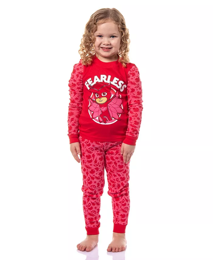 Пижамный комплект для девочек Toddler Girls Owlette Fearless 2 Piece, облегающий, с длинным рукавом PJ Masks, красный
Пижамный комплект для девочек Toddler Girls Owlette Fearless 2 Piece, облегающий, с длинным рукавом PJ Masks, красный