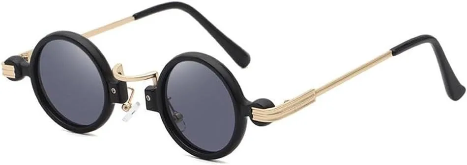 Винтажные маленькие круглые солнцезащитные очки в стиле стимпанк для мужчин, роскошные модные солнцезащитные очки в стиле панк для мужчин LVTFCO, Goldgray
Винтажные маленькие круглые солнцезащитные очки в стиле стимпанк для мужчин, роскошные модные солнцезащитные очки в стиле панк для мужчин LVTFCO, Goldgray