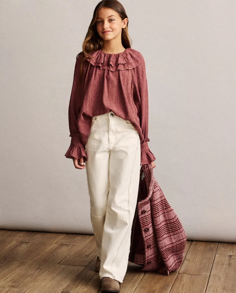 Блузка с длинным рукавом с люрексом для девочки Coconut El Corte Inglés, терракотовый
Блузка с длинным рукавом с люрексом для девочки Coconut El Corte Inglés, терракотовый