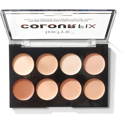 Палитра для контуринга с кремовой основой Colour Fix Cream Foundation с 8 оттенками — скрывает, формирует и подчеркивает Technic
Палитра для контуринга с кремовой основой Colour Fix Cream Foundation с 8 оттенками — скрывает, формирует и подчеркивает Technic