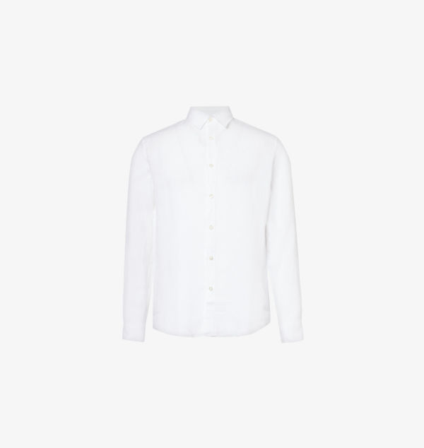 Льняная рубашка с длинным рукавом и раскладывающимся воротником Sunspel, белый
Льняная рубашка с длинным рукавом и раскладывающимся воротником Sunspel, белый