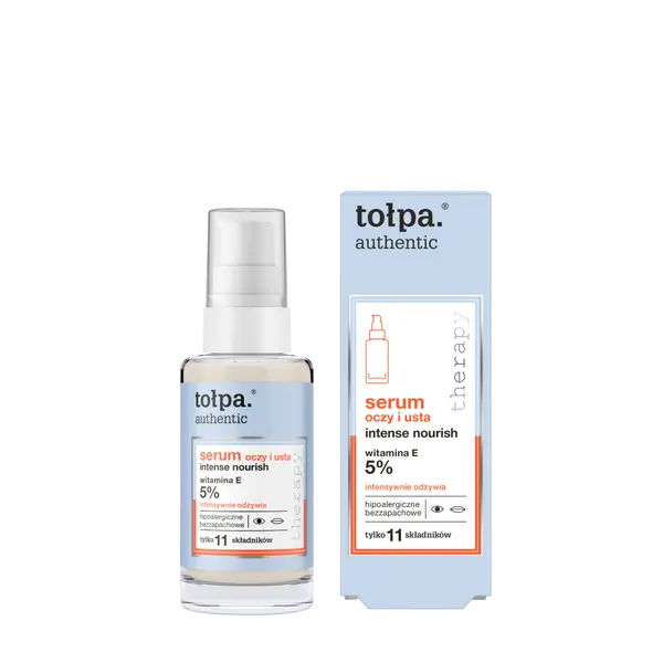 Сыворотка для области вокруг глаз и губ, 30 мл Tołpa Authentic
Сыворотка для области вокруг глаз и губ, 30 мл Tołpa Authentic