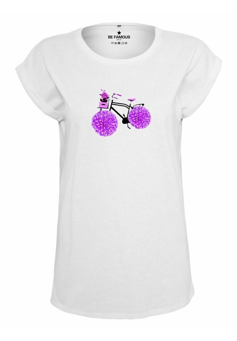 Футболка с принтом ROLLED FLOWBIKE Be Famous, цвет weiß 
Футболка с принтом ROLLED FLOWBIKE Be Famous, цвет weiß