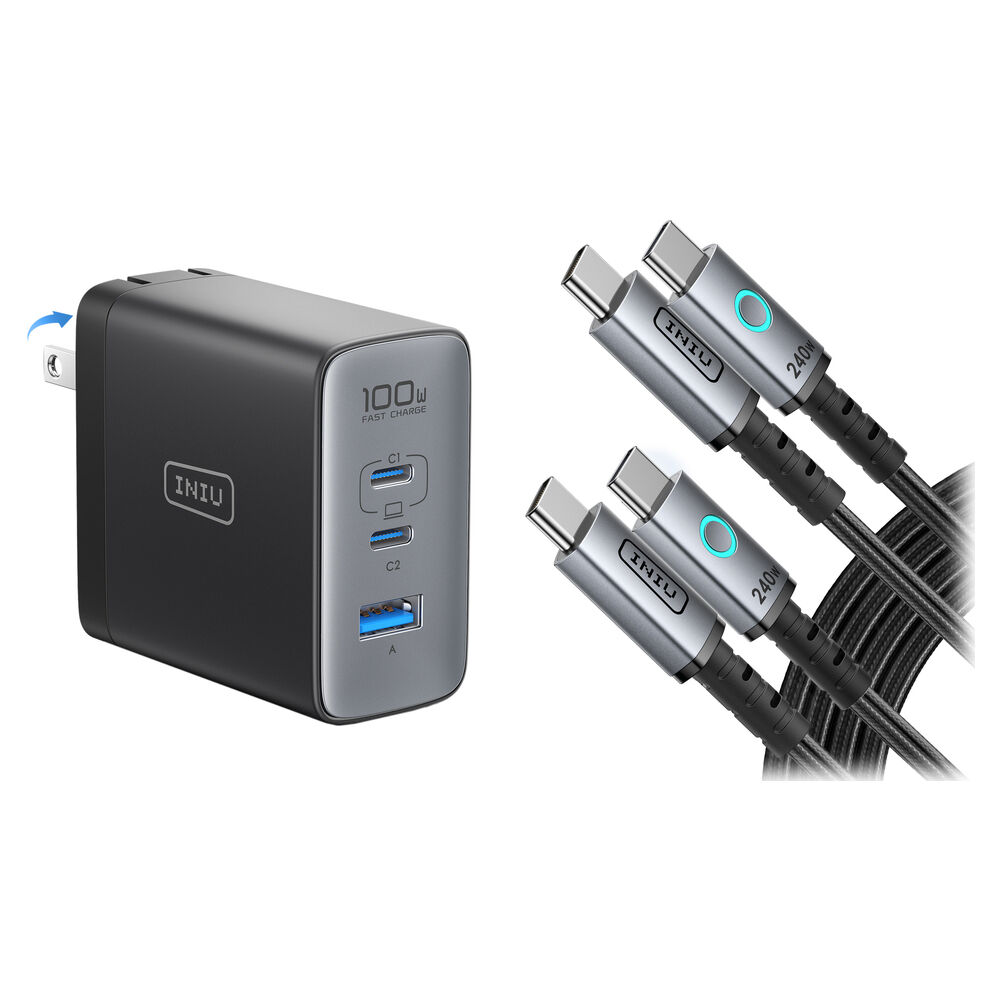Зарядное устройство INIU Leopard 100W GaN 3-Port USB Wall Charger with Two USB-C
Зарядное устройство INIU Leopard 100W GaN 3-Port USB Wall Charger with Two USB-C