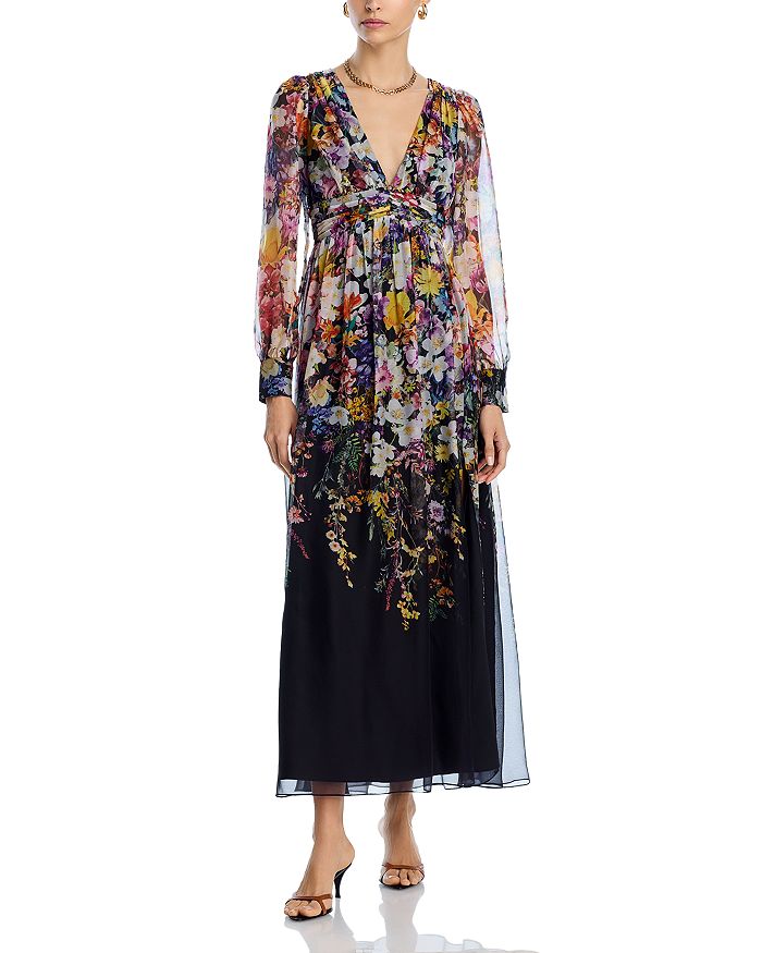 Платье макси с цветочным принтом AQUA, черный
Платье макси с цветочным принтом AQUA, черный