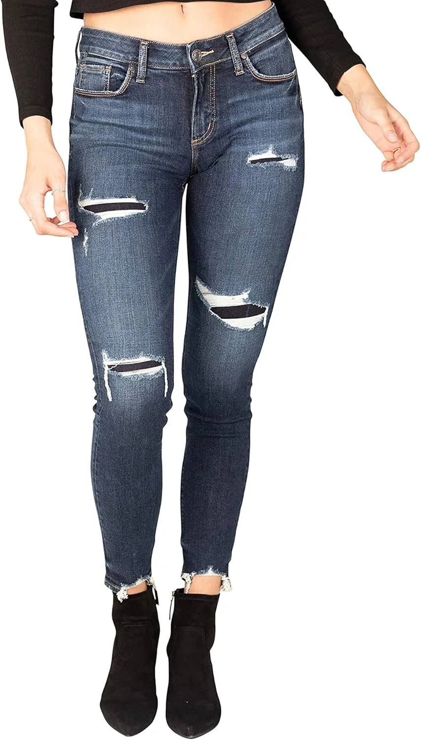 Silver Jeans Co. Elyse Mid-Rise Curvy Fit Skinny
Silver Jeans Co. Elyse Mid-Rise Curvy Fit Skinny