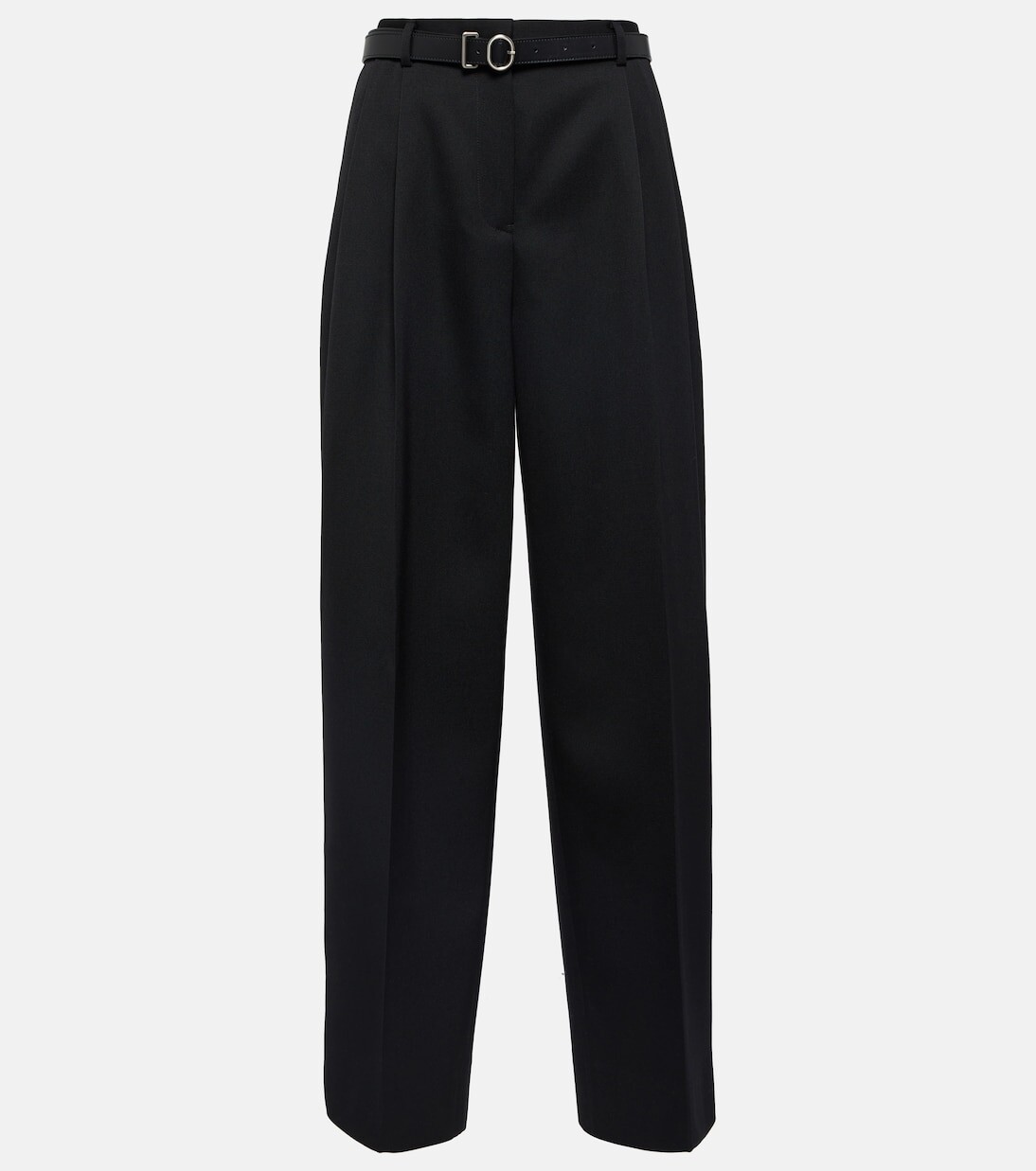 Брюки из натуральной шерсти с высокой посадкой Jil Sander, черный
Брюки из натуральной шерсти с высокой посадкой Jil Sander, черный