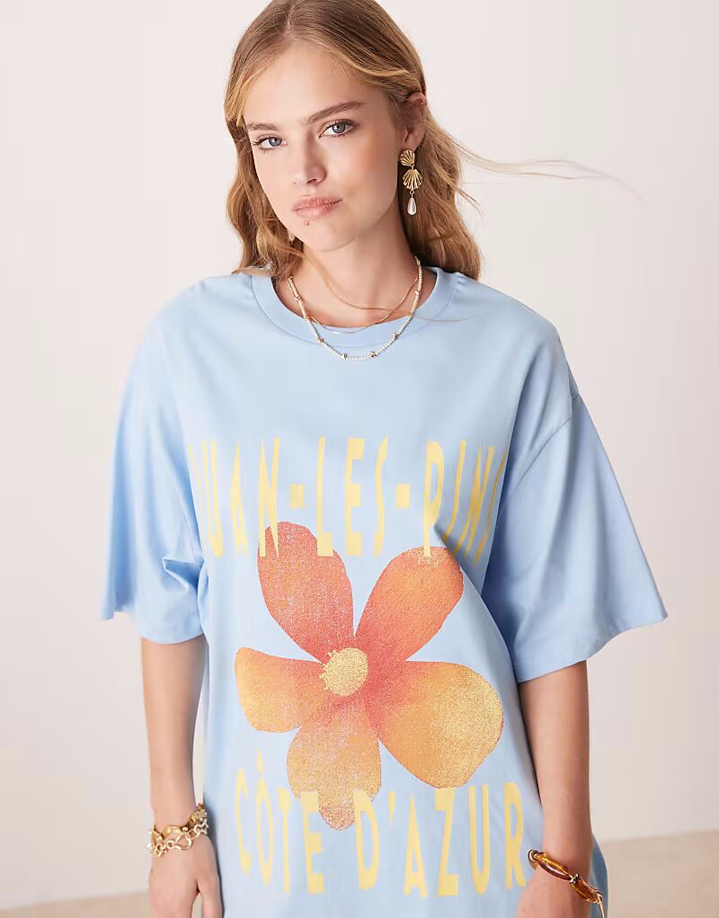 Футболка свободного кроя ASOS DESIGN с принтом Лазурного берега светло-голубого цвета
Футболка свободного кроя ASOS DESIGN с принтом Лазурного берега светло-голубого цвета