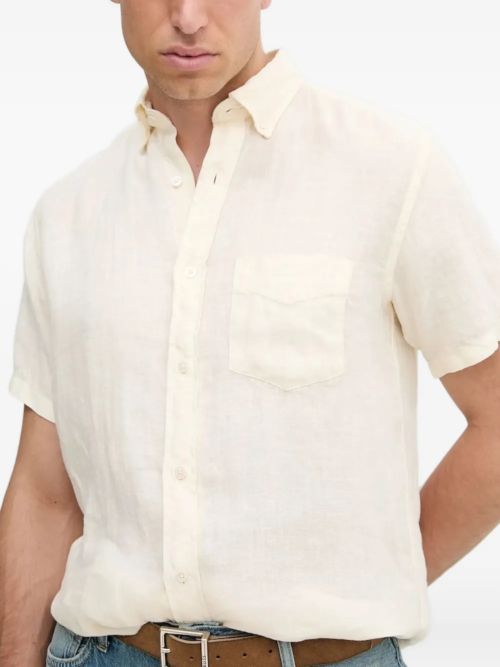 Рубашка с короткими рукавами и накладным карманом Gant, нейтральный
Рубашка с короткими рукавами и накладным карманом Gant, нейтральный