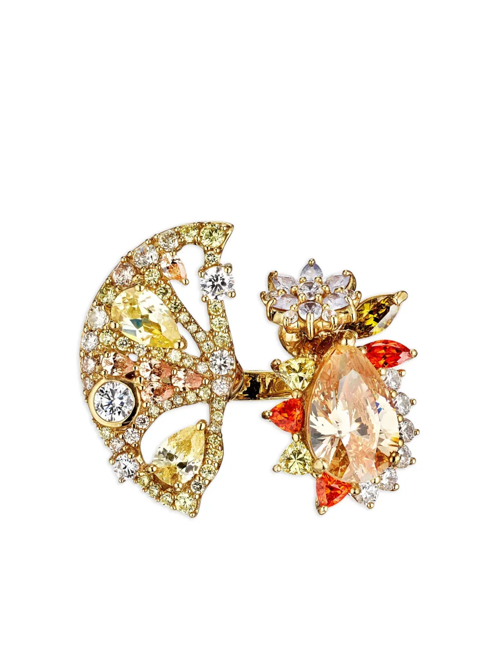 Позолоченное кольцо Lemon Slice с камнями и бриллиантами Anabela Chan, желтый
Позолоченное кольцо Lemon Slice с камнями и бриллиантами Anabela Chan, желтый