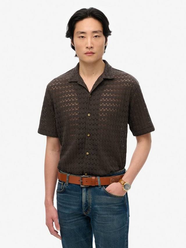 Рубашка с вязаной текстурой Superdry, Carbon Black
Рубашка с вязаной текстурой Superdry, Carbon Black