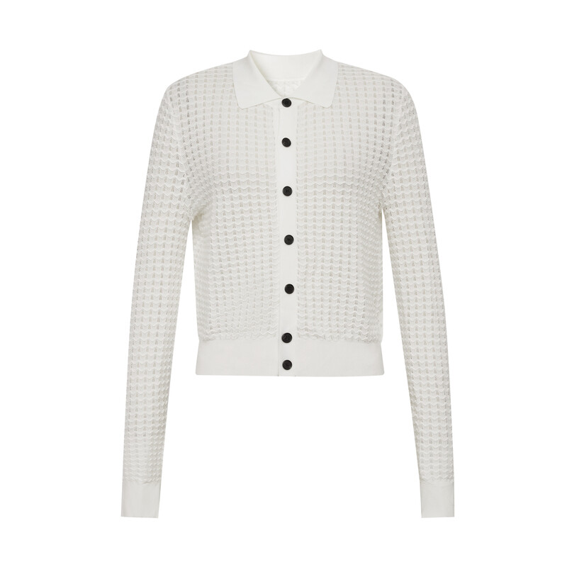 Кардиган Deep Breath с полым воротником, белый
Кардиган Deep Breath с полым воротником, белый