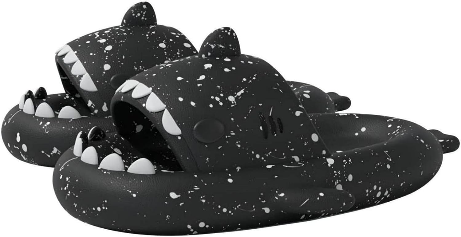 Шлепанцы Shark для женщин и мужчин, новые пляжные сандалии и уютные нескользящие шлепанцы Shark для ванной и улицы Generic, черный
Шлепанцы Shark для женщин и мужчин, новые пляжные сандалии и уютные нескользящие шлепанцы Shark для ванной и улицы Generic, черный