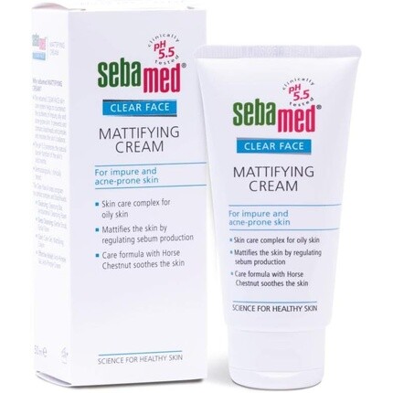 Прозрачный матирующий крем для лица 50 мл, Sebamed
Прозрачный матирующий крем для лица 50 мл, Sebamed