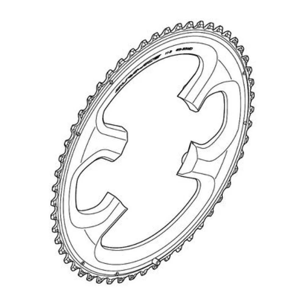 Звездочка Shimano Dura Ace 9000, серебряный
Звездочка Shimano Dura Ace 9000, серебряный