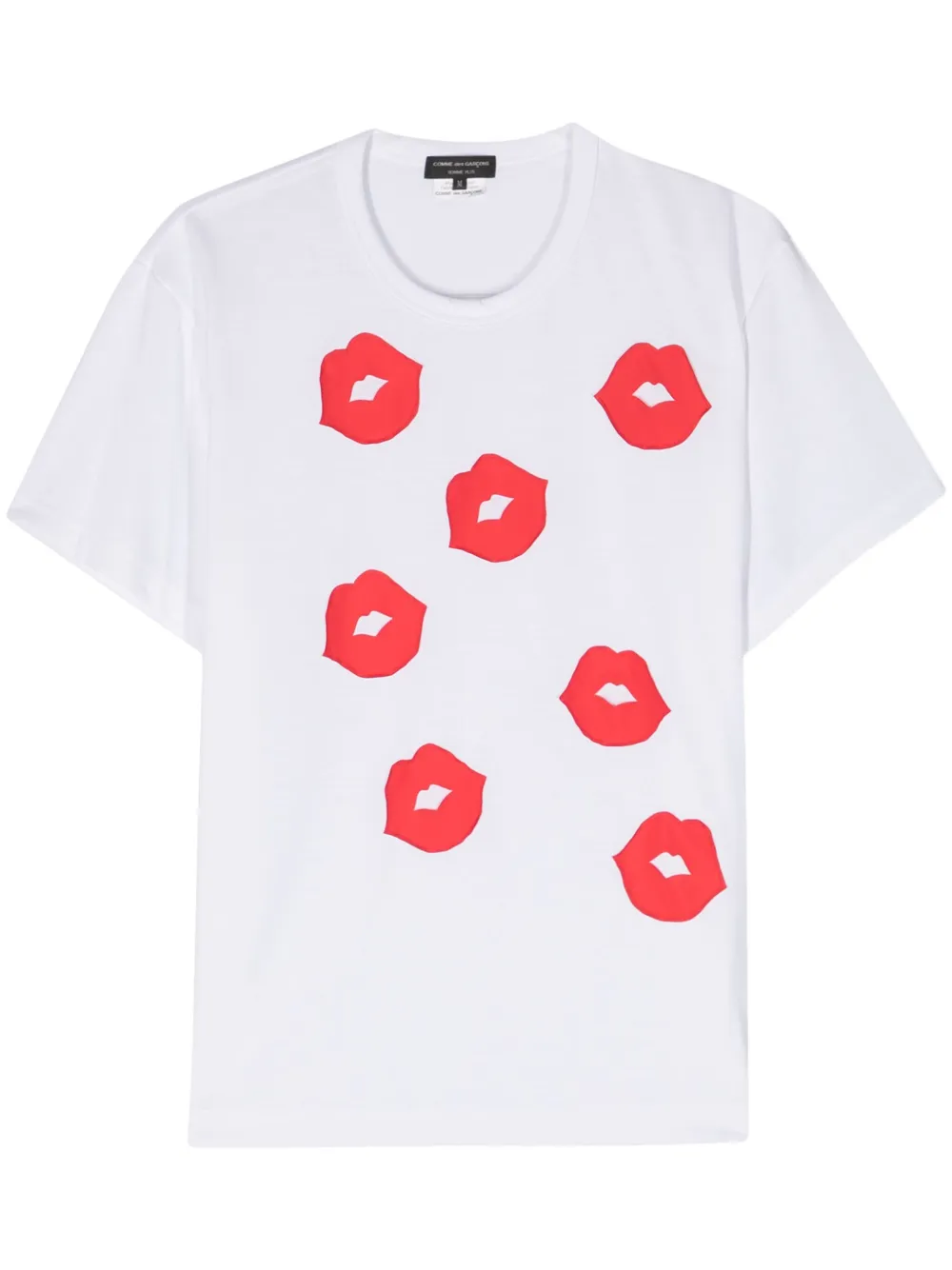 Футболка из джерси с нашивками Comme des Garçons Homme Plus, белый 
Футболка из джерси с нашивками Comme des Garçons Homme Plus, белый