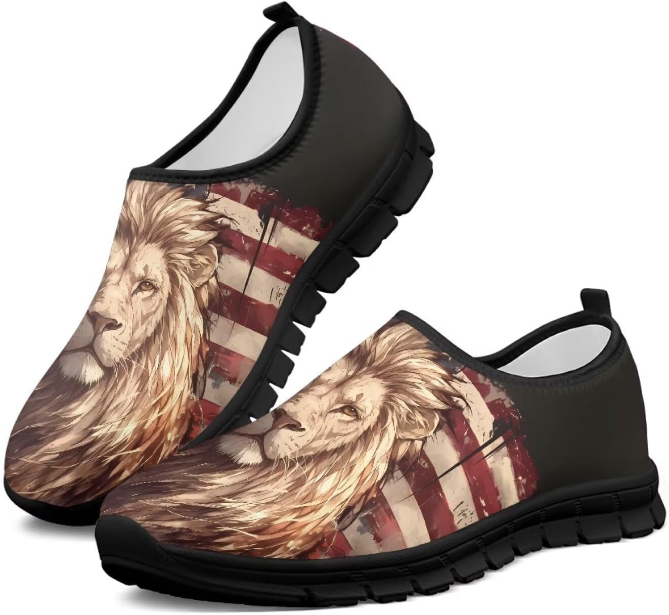 Мужские слипоны кроссовки легкие повседневные для путешествий прогулок, плоские удобные низкие спортивные туфли для улицы и бега, размеры США 5-14 Qoiuvncy, American Flag Lion
Мужские слипоны кроссовки легкие повседневные для путешествий прогулок, плоские удобные низкие спортивные туфли для улицы и бега, размеры США 5-14 Qoiuvncy, American Flag Lion