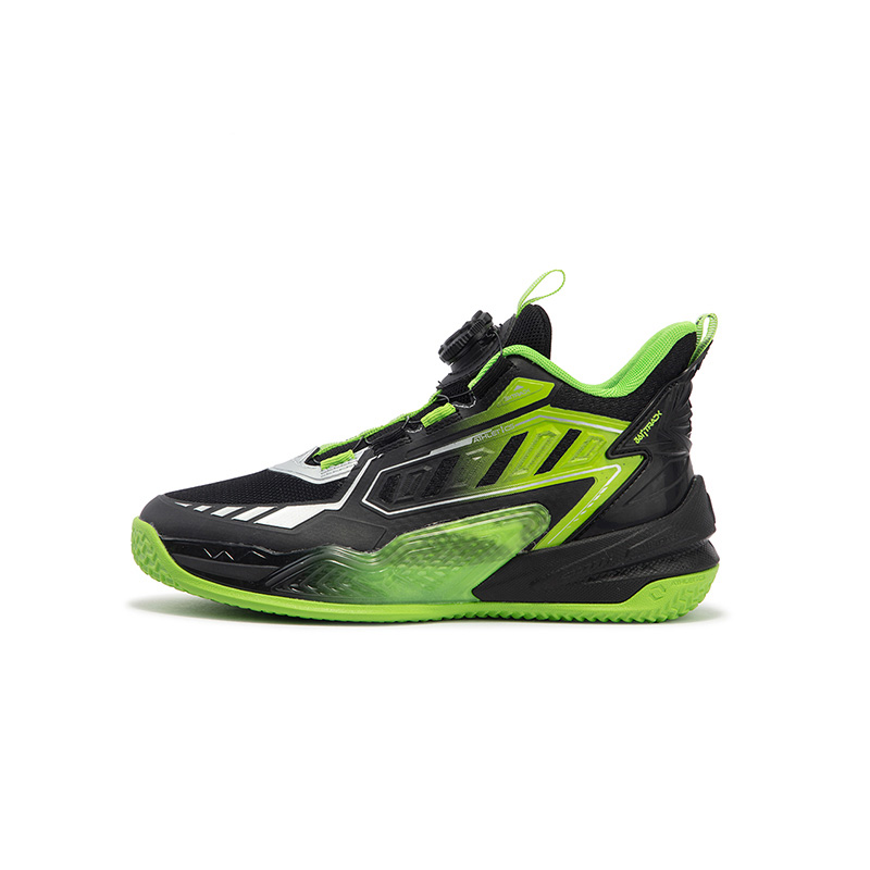 Детские баскетбольные кроссовки для детей 361°KIDS, черный/серебряный/зеленый 
Детские баскетбольные кроссовки для детей 361°KIDS, черный/серебряный/зеленый