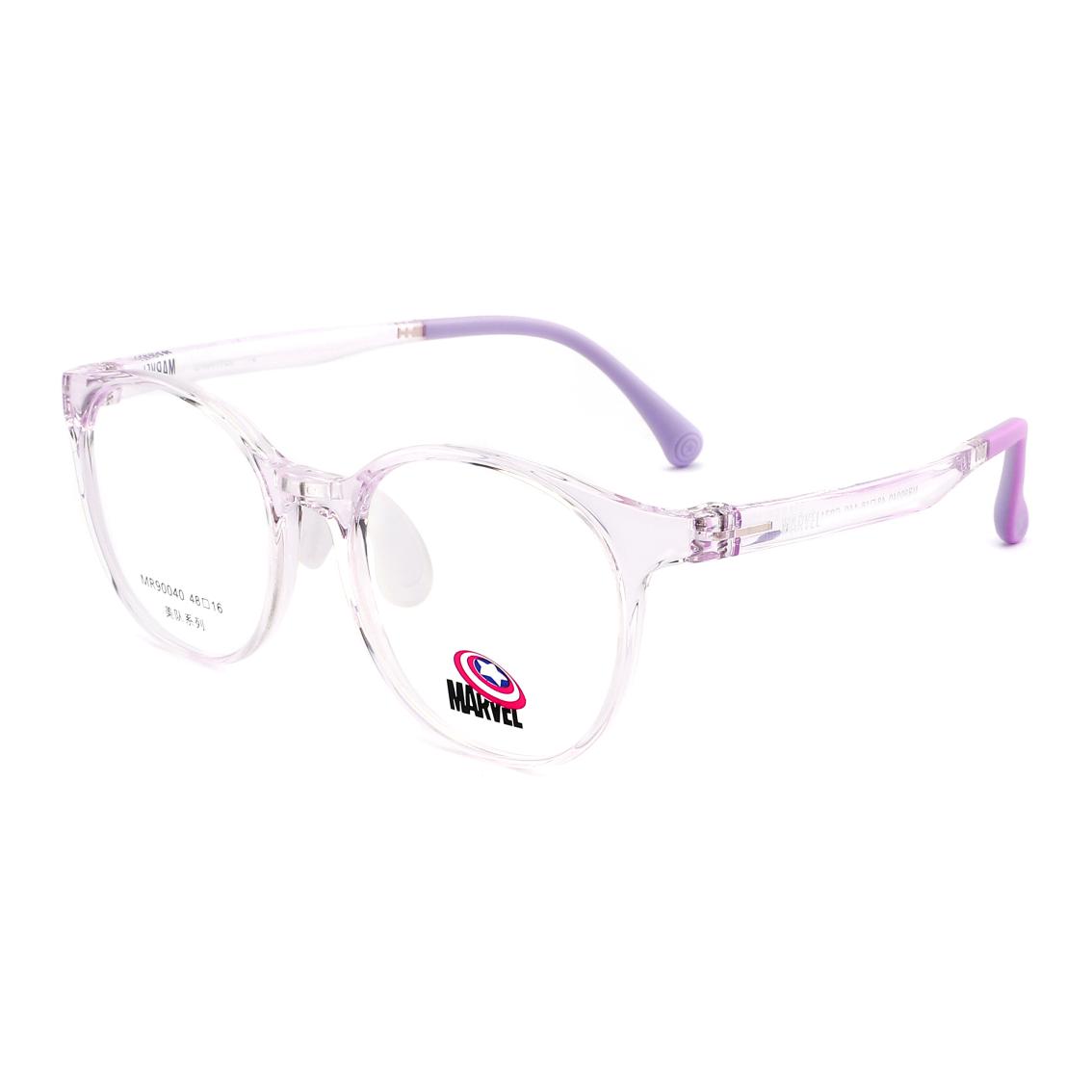 MARVEL Круглая оправа для очков детская, Transparent Purple