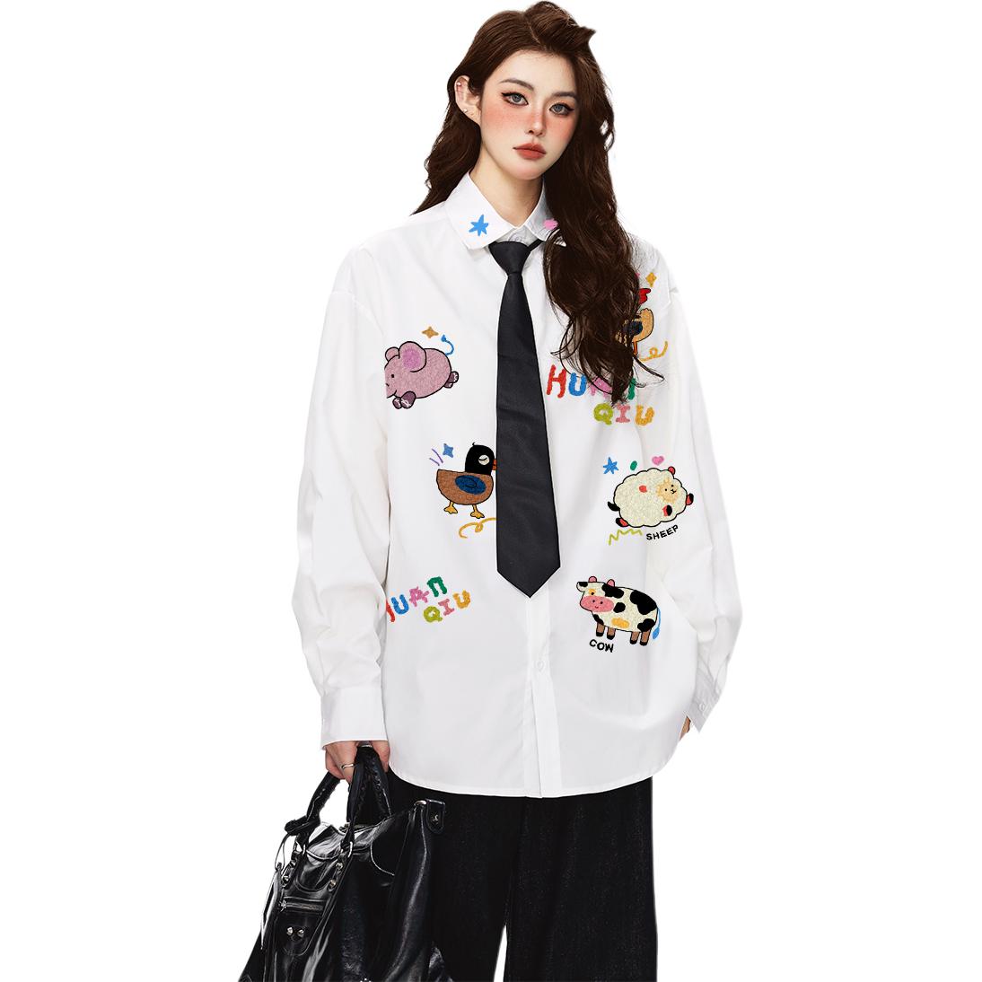 Рубашка Unisex Lapel Moderate HUANQIU, белый
Рубашка Unisex Lapel Moderate HUANQIU, белый