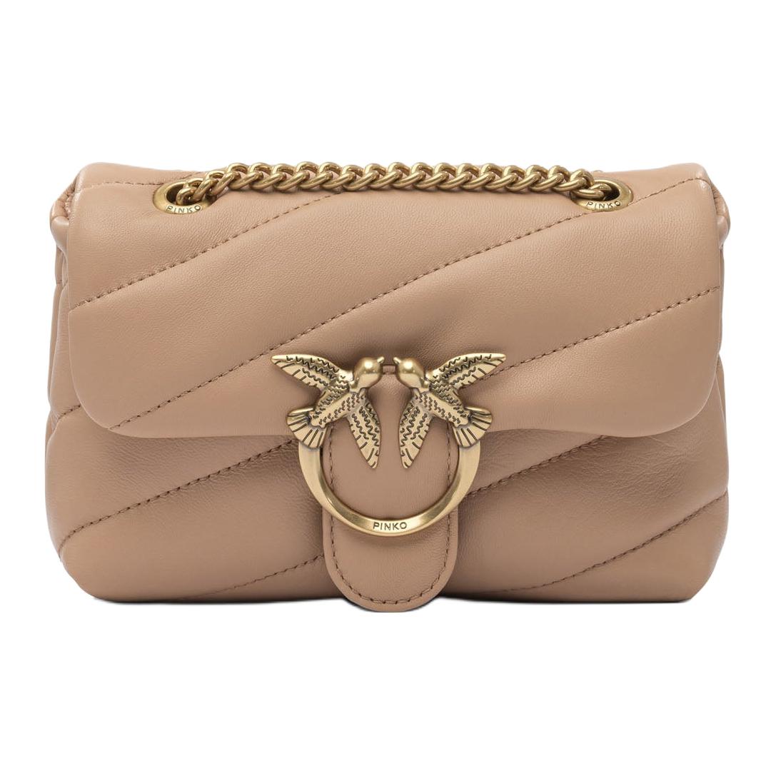 PINKO Кожаная сумка кросс-боди женская светло-розовая
PINKO Кожаная сумка кросс-боди женская светло-розовая