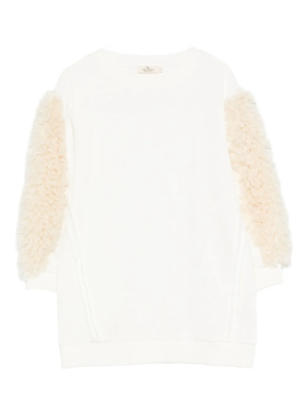 Платье с отделкой из искусственного меха Andorine, белый
Платье с отделкой из искусственного меха Andorine, белый