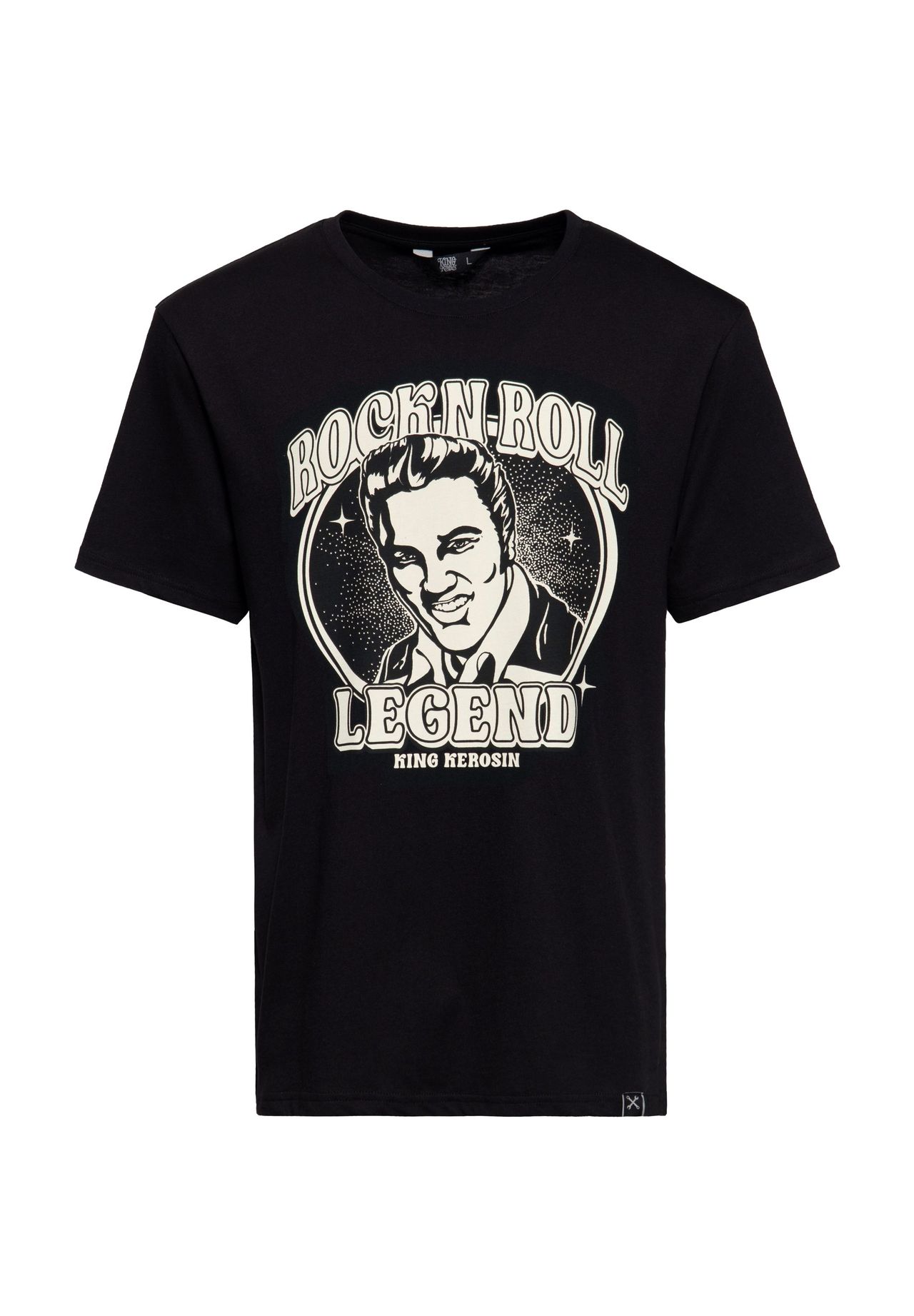 Рубашка с принтом Короля рок-н-ролла Легенда рок-н-ролла KING KEROSIN, черный
Рубашка с принтом Короля рок-н-ролла Легенда рок-н-ролла KING KEROSIN, черный