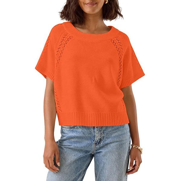 Женский вязаный топ с коротким рукавом и круглым вырезом Yesfashion, Orange Red
Женский вязаный топ с коротким рукавом и круглым вырезом Yesfashion, Orange Red