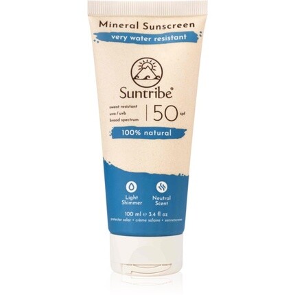 Suntribe Минеральный солнцезащитный крем SPF 50 100 мл
Suntribe Минеральный солнцезащитный крем SPF 50 100 мл