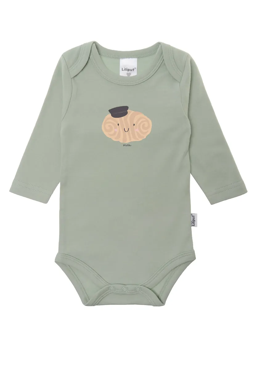 Лилипутовое боди "Franzbrötchen" с круглым вырезом Liliput, зеленый
Лилипутовое боди "Franzbrötchen" с круглым вырезом Liliput, зеленый