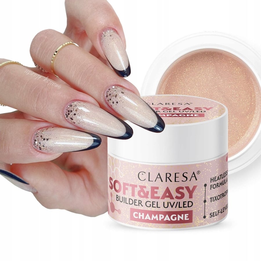 Claresa Soft & Easy Builder Gel Nail Builder Champagne 90 G Puderek
Claresa Soft & Easy Builder Gel Nail Builder Champagne 90 G Puderek