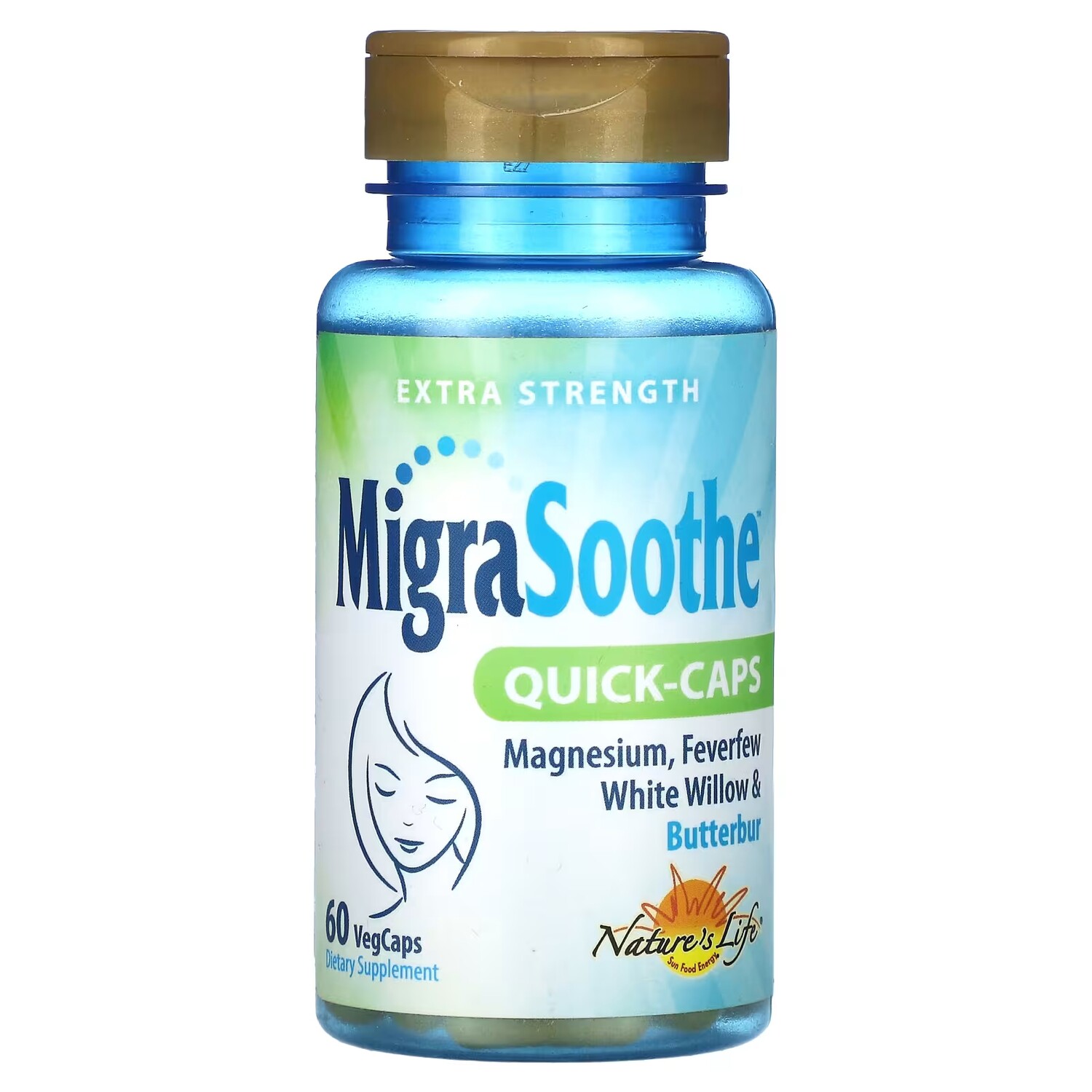 Добавка Nature's Life MigraSoothe Quick-Caps Extra Strength, 60 растительных капсул
Добавка Nature's Life MigraSoothe Quick-Caps Extra Strength, 60 растительных капсул