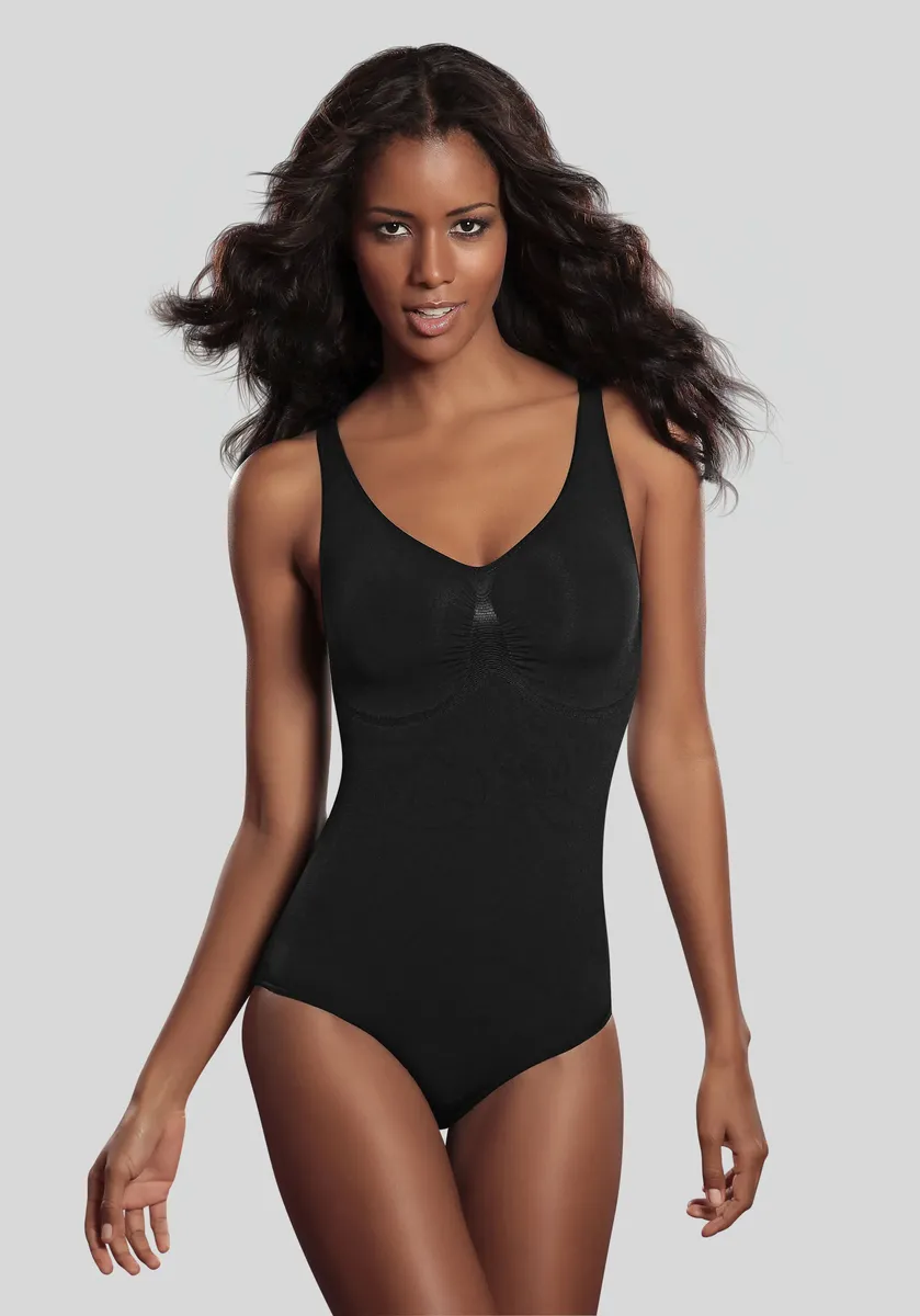 Корректирующее боди LASCANA, БЕСШОВНОЕ, с изящно связанными цветочными завитками, корректирующее боди, базовое, черный
Корректирующее боди LASCANA, БЕСШОВНОЕ, с изящно связанными цветочными завитками, корректирующее боди, базовое, черный