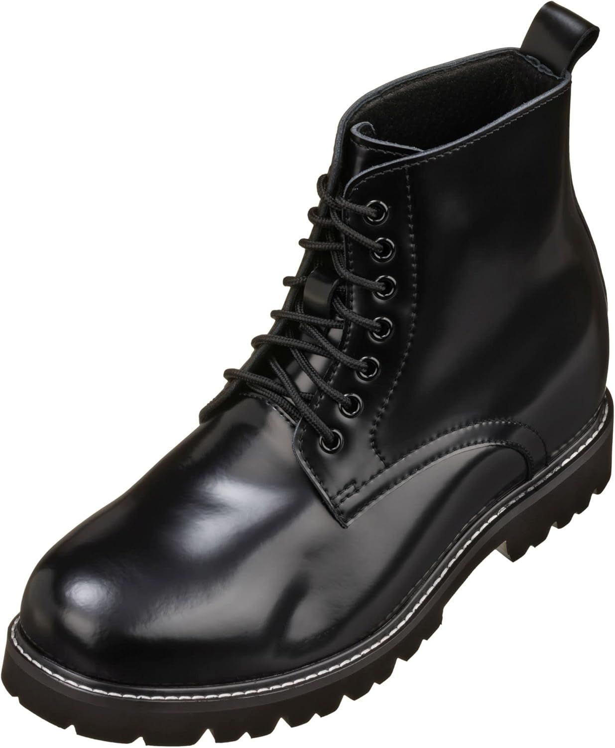 Мужские невидимые обувные вставки для увеличения роста CALTO - Черные кожаные ботинки с круглым носком и шнуровкой - Добавляют 8,5 см роста - Модель K8710 - Размер 9 D(M) US
Мужские невидимые обувные вставки для увеличения роста CALTO - Черные кожаные ботинки с круглым носком и шнуровкой - Добавляют 8,5 см роста - Модель K8710 - Размер 9 D(M) US