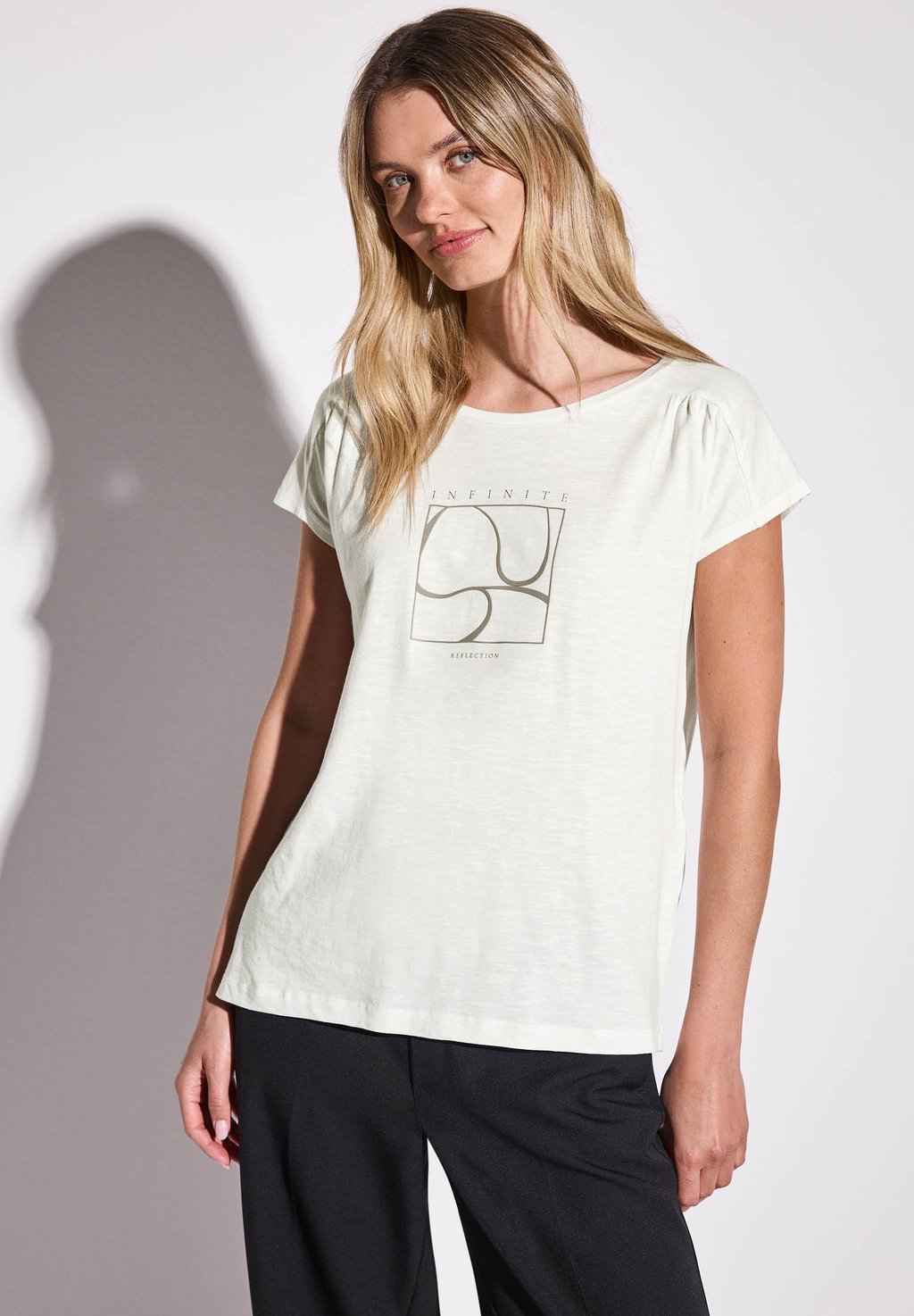 Футболка с принтом Street One, кремовый
Футболка с принтом Street One, кремовый