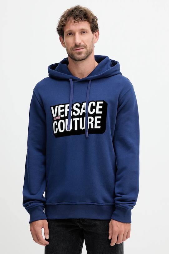 Хлопковая толстовка Versace Jeans Couture, темно-синий
Хлопковая толстовка Versace Jeans Couture, темно-синий